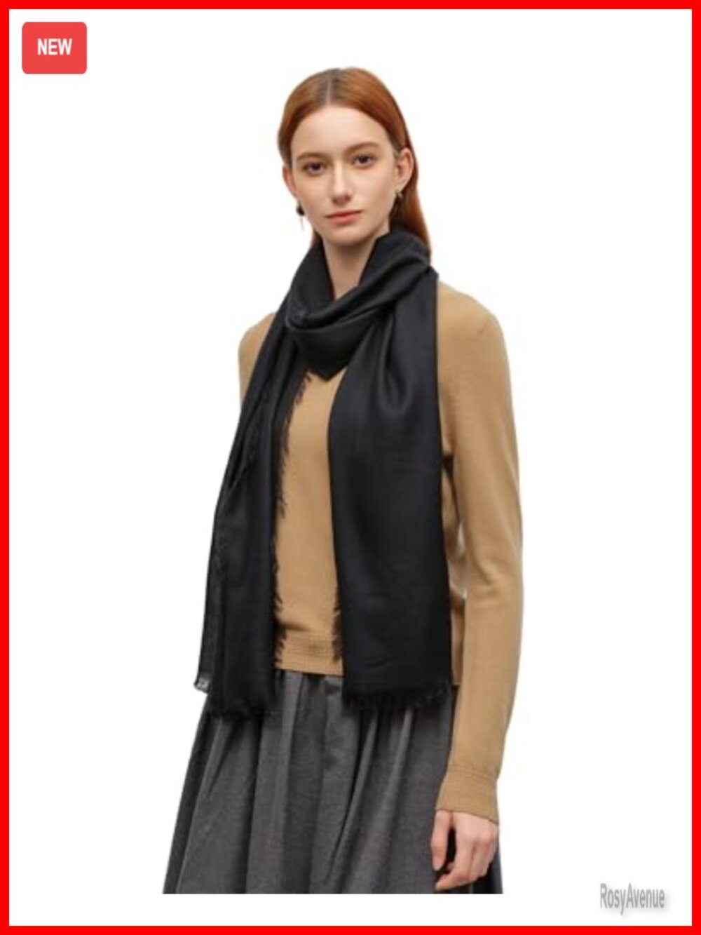 Fine Knit Cashmere Silk Shawl 55% Cashmere 45% Mulberry Silk Lightweight Wrap